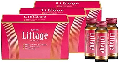 Amazon Com Suntory Liftage 30 Bottles Proteoglycan X High Concentration Rich Up Collagen X Elastin Combination Health Personal Care