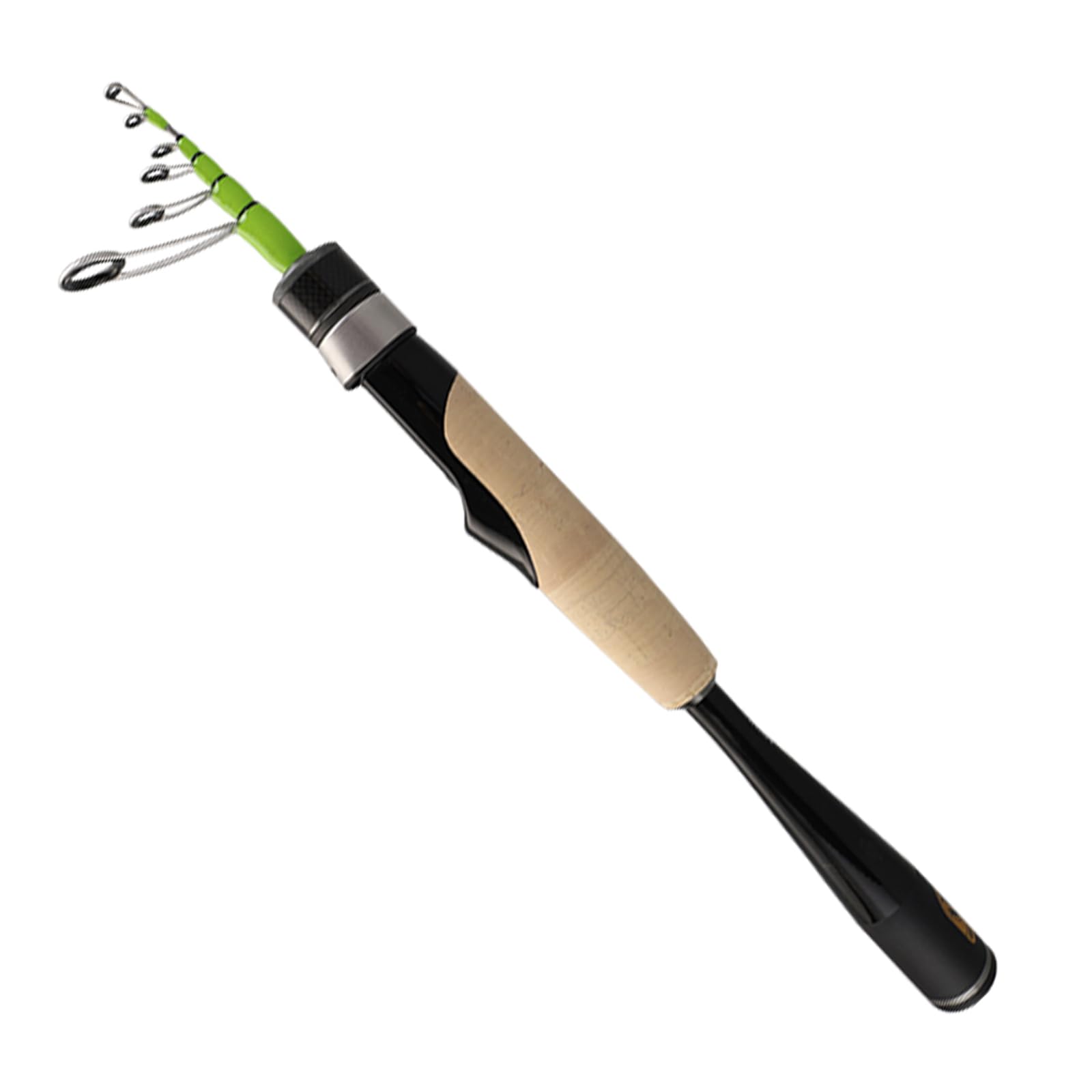 Photo 1 of PURELURE Ultralight Telescopic Fishing Rod, Travel Rods Spinning, Carbon Fiber One Pieces Handle, Fuji Reel Seat, Fuji A Guide Ring, Spare Solid Tip, Short Collapsible Fishing Pole