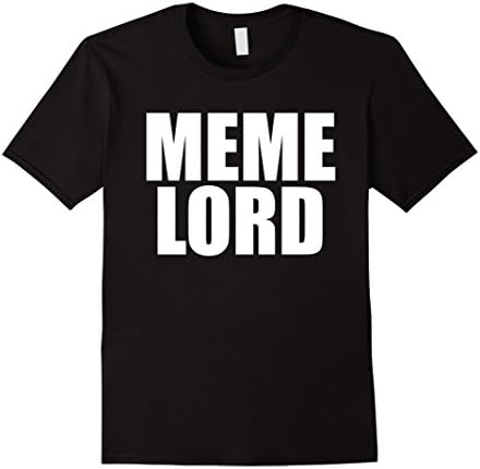 Men's Meme Lord T Shirt Medium Black