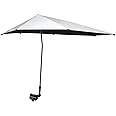 G4Free UPF 50+ Adjustable Beach Umbrella XL with Universal Clamp for Chair Stroller Wheelchair Golf Cart Bleacher Patio