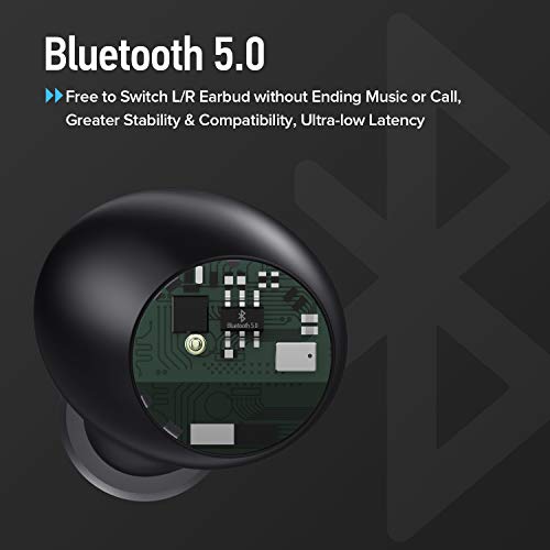 True-Wireless-Stereo-Earbuds-IPX8-Sweatproof-Bluetooth-50-Headphones-24-Hrs-Total-Playback-with-Touch-Control-Support-Single-Twin-Mode