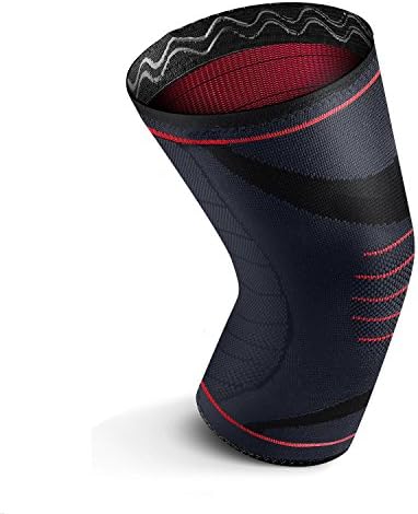 Sportrodo Compression Knee Sleeve Support Knee Brace Pad for Running, Jogging, Sports, Joint Pain Relief, Arthritis and Injury Recovery - Large