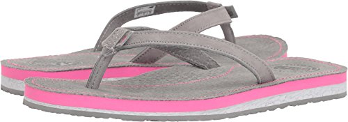 New balance women s classic thong flip-flop, grey/pink,…