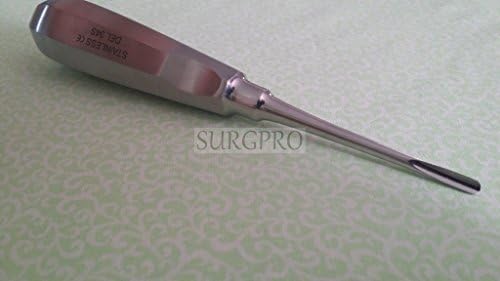 Premium French Steel Autoclavable Straight Gauge Apical Root tip Dental Extracting Elevator Del-34S (JM BRAND)