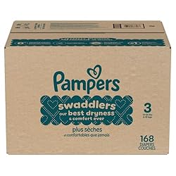Pampers Baby Diapers - Swaddlers - Size 3, 168