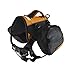 Kurgo Baxter (TM) Dog Backpack for Hiking, Walking or Camping, Black / Orange