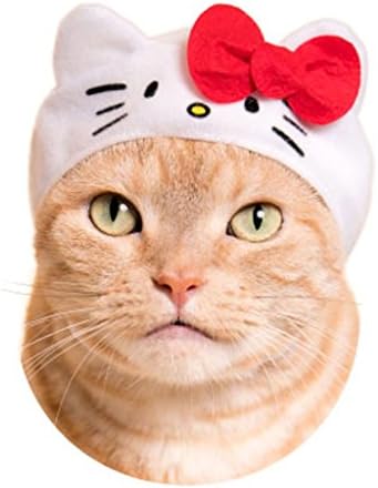 Sanrio Cats Costume, Kawaii kawaii Neko Sanrio Characters, Sanrio Hat for Cats (Hello Kitty)