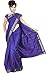 IndianAttire Indian Women's Traditional Art Silk Saree Sari Drape Top Veil Fabric Violet