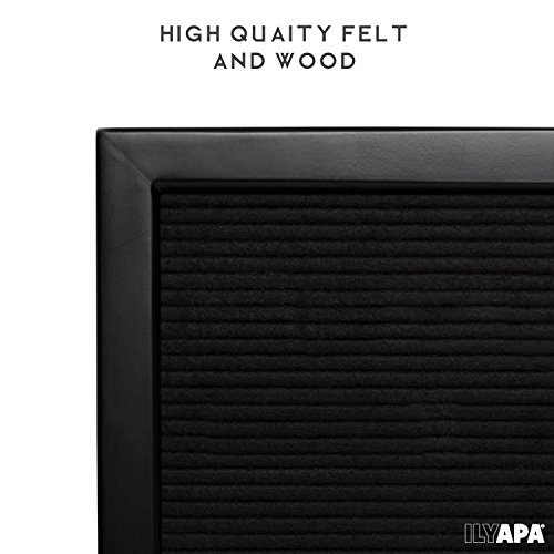 image for Ilyapa Felt Letter Board with 650 Letters, Numbers & Symbols - Black F