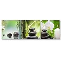 signwin-3 Piece Canvas Wall Art- Cobblestone-Canvas Prints Home Artwork Decoration for Living Room,Bedroom - 12