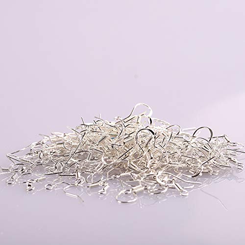 Coobbar 200Pcs/lot Jewelry Finding 925 Sterling Silver Earrings Hook Unisex Sterling Silver Jewelry Ear Hooks Earring Findings - Thumbnail 5
