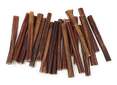 Sancho & Lola's 6 Inch Bully Sticks for Dogs - 24oz Value Pack Grass-Fed Free-Range Grain-Free Beef Pizzles