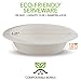 Stock Your Home 12 Ounce Bowls 100 Count Organic Bagasse Bowls Made of Natural Sugarcane Fibers - Eco Friendly Disposable Bowls for Parties, Catering and Everyday Use