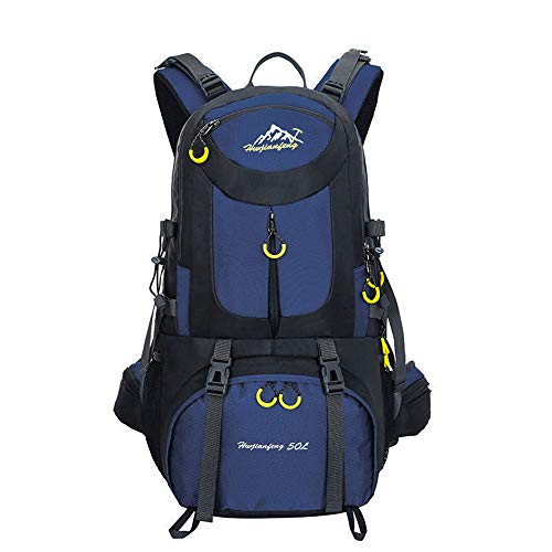 Danlan (40L,50L,60L) Lightweight Backpack Water Resistant Outdoor Durable Travel Hiking Backpack Daypack (Blue, 40L)
