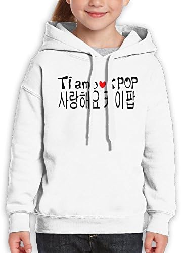Unisex Casual Custom Fashion Hoodies, Love Kpop Korean Fashion Youth Pullover Hood Small