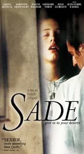 Amazon.com: Sade [VHS] : Daniel Auteuil, Marianne Denicourt ...