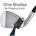 FBJW Golf Club Brush, 2 Sided Bristle Club Groove Cleaner with 2 Ft Retractable Zip-line Aluminum Carabiner, Ergonomic Designed and Lightweight, Easily Attaches to Golf Bagï¼ˆBlueï¼‰