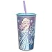 Zak Designs 10.5 oz Frozen Girl Insulated Tumbler With Lid, Straw And Embossed Artwork - Makes Character Pop Out, Insulation Prevents Condensation, And Fits In Most Cup Holders, Frozen Girl