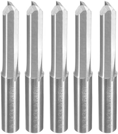 Best Quality - Milling Cutter - 5Pcs/Set 6mm 2 Double Two Flutes Straight Shank CNC Router Bit Straight Grooving End Mill Steel Cutter Tool Milling Tools - by tto - 1 PCs