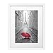 Americanflat 11x14 Picture Frame with Shatter-Resistant Glass - Use as 8x10 Frame with Mat or Display 11x14 Photo Without Mat - Signature Collection - Picture Frames for Wall Display - White