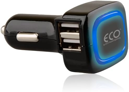 ECO Quad 4000 mAh 4-port Ultra High Capacity Rapid Vehicle Charger for iPhone, iPad , Samsung Galaxy , &amp; More