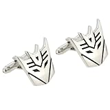 Sliver Transformer Decepticon Cufflinks