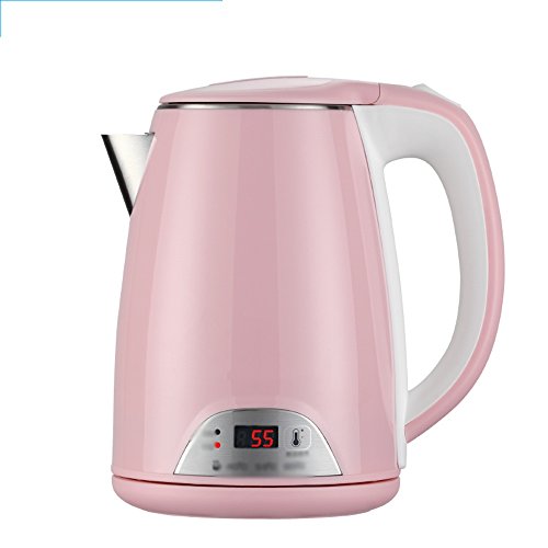 ZJâ“‡ kettle Electric Kettle Stainless Steel Pink 1.2L 1500W Automatic Power Off Three Sections Of Insulation Home Travel Fast Boiling Boil-Dry Protection ##