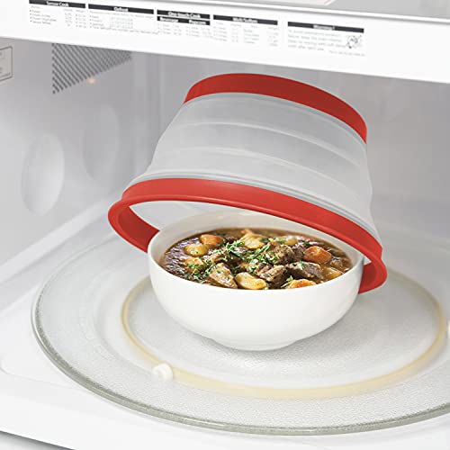 Tovolo Small Collapsible Microwave Cover, Lid for Reheating Food, Meal