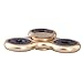FIDGET DICE Hand Fidget Toy Spinners Stress Reducer with Ceramic Bearing (Bright Gold)