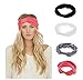 Ever Fairy Women Elastic Turban Head Wrap Headband Twisted Hair Band (4 Color Pack G)