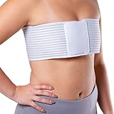 BraceAbility FTM Chest Binder | Transgender Elastic Compression Bandage Wrap for Large Breasts, Women's Short Corset Band