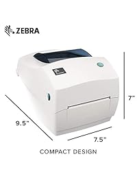 Zebra GC420t. Impresora de escritorio, monocromo, térmica directa  transferencia térmica, de etiqueta, velocidad de impresión de 10 cm S, Resolución de impresión 203 DPI, ancho de impresión 10,38 cm, 110   240 V AC.