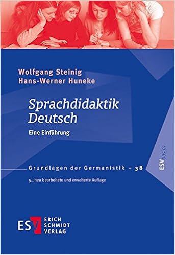 Sprachdidaktik Deutsch Eine Einfuhrung Grundlagen Der Germanistik Grg Band 38 Amazon De Steinig Prof Dr Wolfgang Huneke Prof Dr Hans Werner Bucher