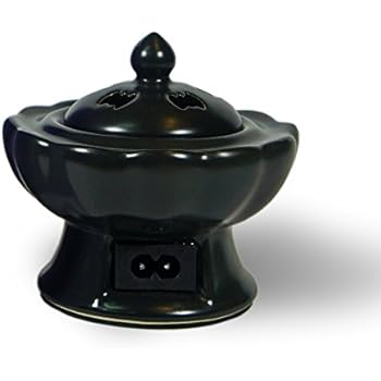 Electric Incense Burner Heater - Lotus Black Type 110V 18W 80-220degree C