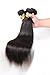 Oriental Show 8~30 inches 6A Brazilian Silky Straight, Pack of 3(Mixed Length), 100% Unprocessed Virgin Human Hair, 300g Total(100g Each), Natural Color (10 12 14)