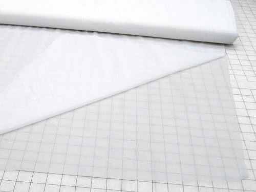 White  light Weight Fusible Interfacing Fabric 60/" wide x 3 yards continuous.