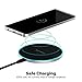 SABRENT 10W qi Wireless Fast Charger Charging Pad, Universally Compatible with All qi Enabled Phones [AC Adapter Not Included] Black (WL-QIFC)