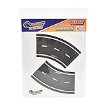 Inroad Toys Play Tape Classic Road Series - Curved Section Road Tape (Set of 4), 2