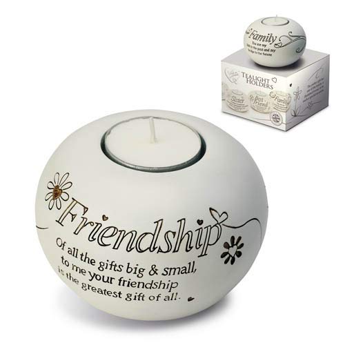 Arora Said with Sentiment Tealight Holder - Friendship