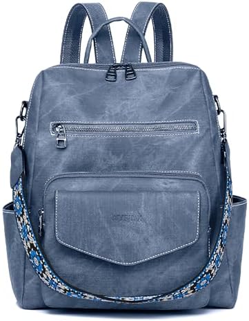 Amazon.com: WYFJNX PU Leather Backpack Purse for Women  display picture 1