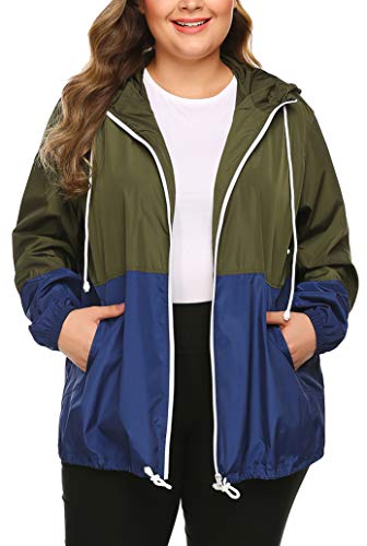 plus size womens waterproof jackets