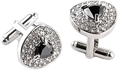 Triangle Cufflinks ,Diamonds Cufflinks ,Black, purple, white