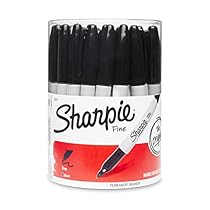 Sharpie Fine Point Permanent Marker, Black (Canister with 36 Pens)
