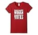 Women's This Nasty Woman Votes - Hillary Clinton T-shirt - Democrat XL Cranberry