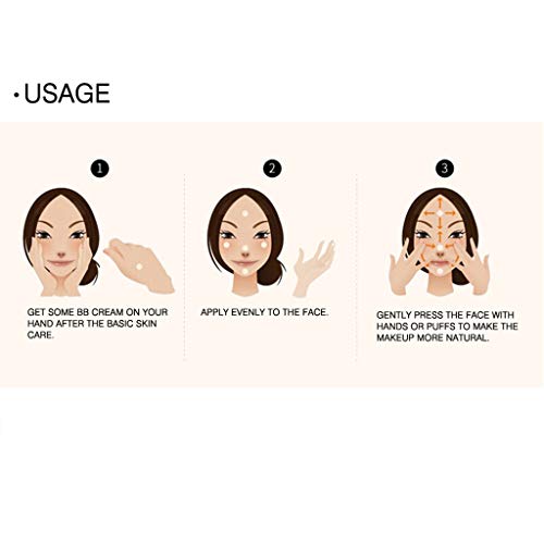 Chezaa MIXDAIR Cruelty-Free Foundation and Concealer That Covers Under-Eye Circles, Blemishes & Skin Discoloration for a Flawless Finish, Light, 0.1 Ounce (C) - Thumbnail 2