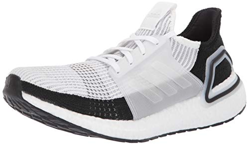 adidas Men's Ultraboost 19, White/Grey, 12 M US