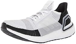 adidas Men's Ultraboost 19, White/Grey, 9.5 M US
