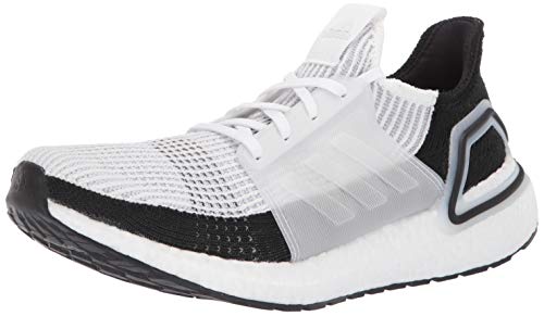 adidas Men's Ultraboost 19, White/Grey, 9.5 M US