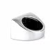 UNAPHYO Jewelry Men's Stainless Steel Letters HD Motor Biker Ring, Silver Size 8