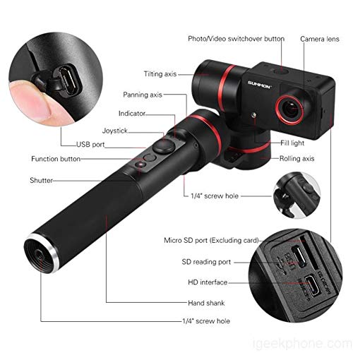 FeiyuTech Summon Plus Action Cam 4K Camera,WiFi Connection Camera